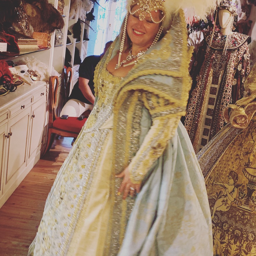 Lorraine in Venetian costume